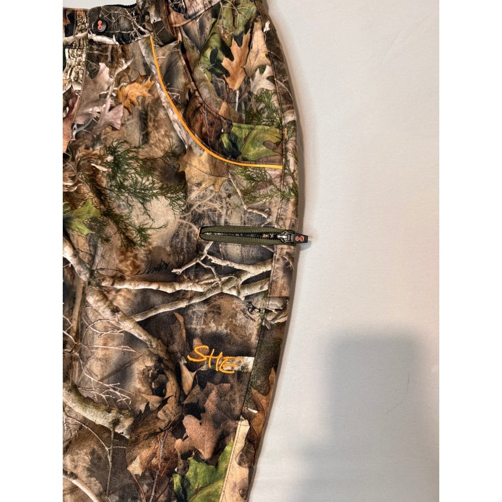 SHE Outdoor Womens Hunting Pants Fleece Insulated RealTree Oak Size M Camouflage - Picture 10 of 14